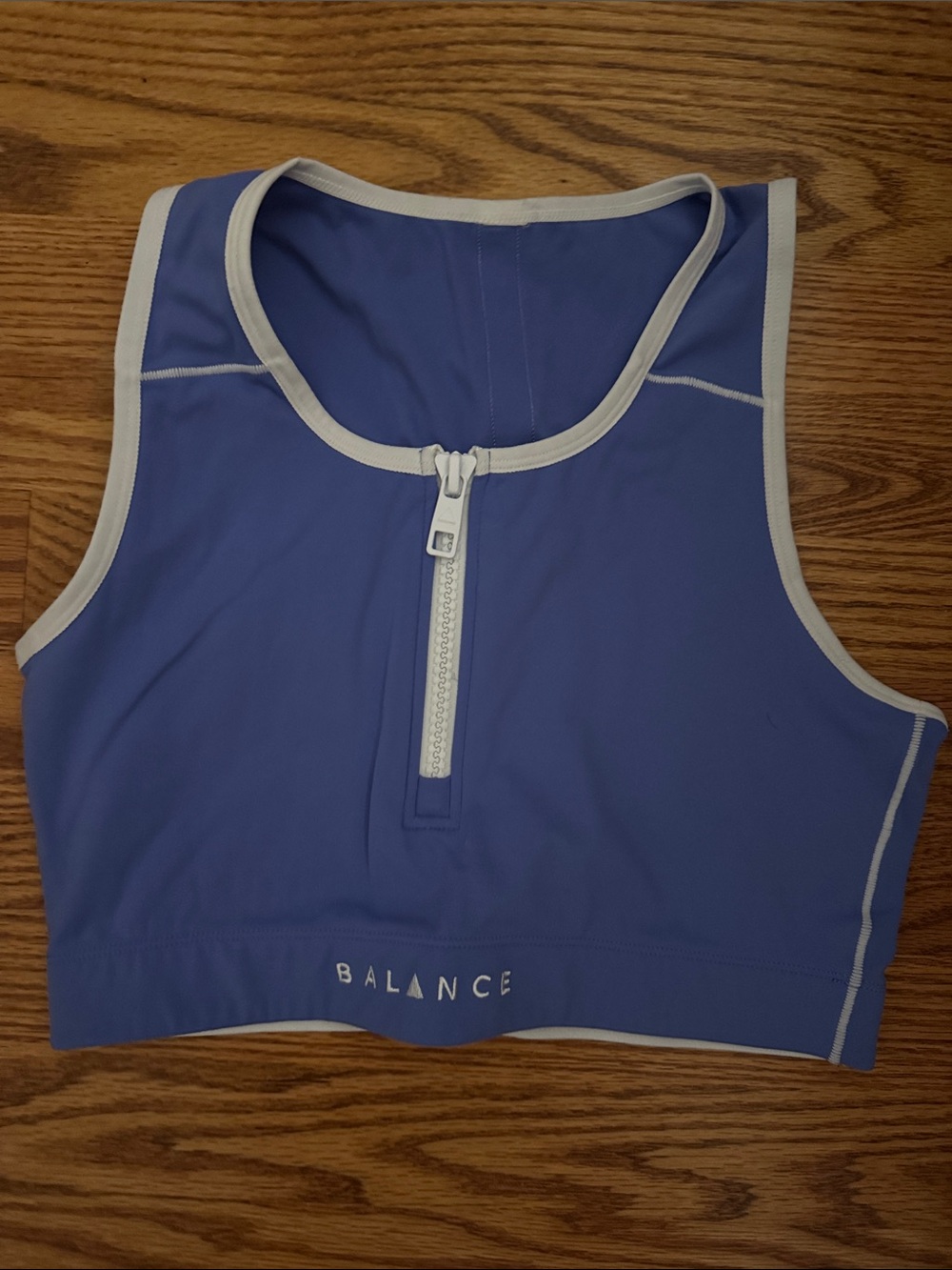 Balance Zip-Front Crop Tank